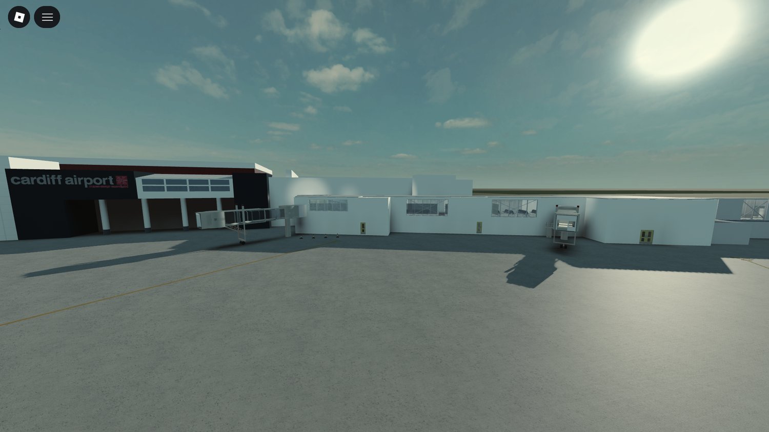 detailed terminal interior for roleplay
