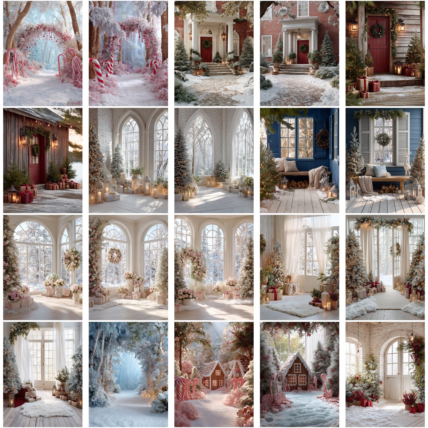 30 Christmas Digital Backdrops Bundle – Cozy Winter Photography ...
