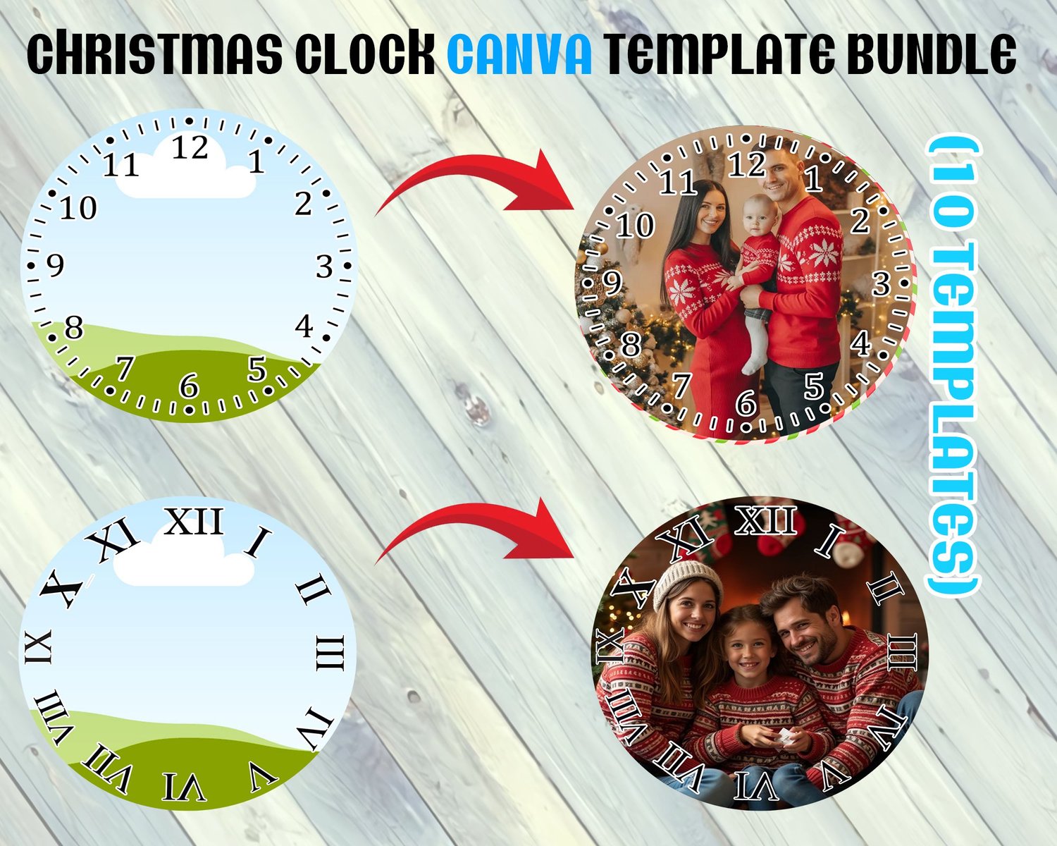 christmas clock template holiday canva design clock photo frame christmas countdown template drag and drop canva christmas frames canva editable holiday design christmas png frame holiday card template clock collage canva