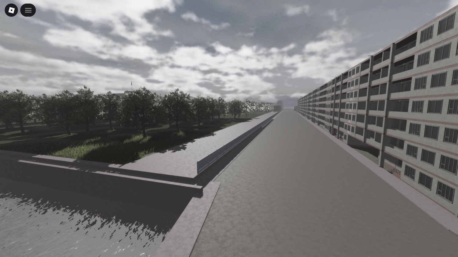 urban layout with detailed buildings and streets
