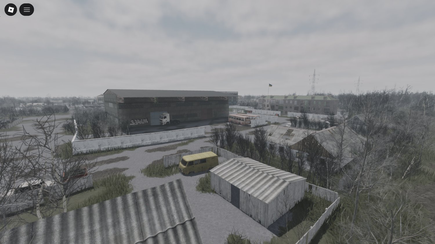 roblox warzone map with ruined structures