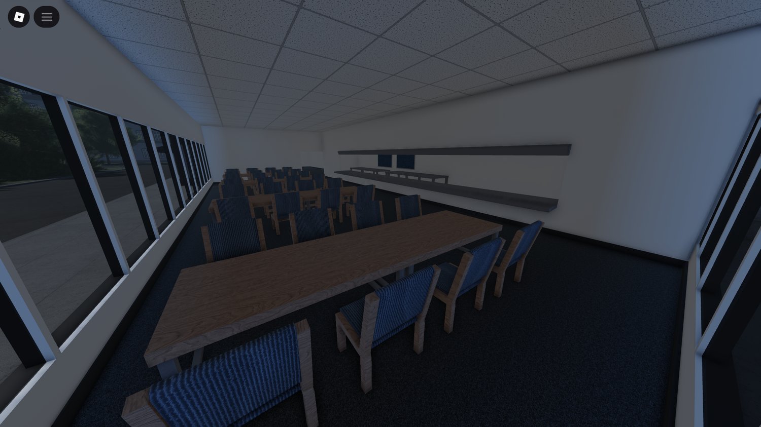 office buildings in paris-inspired roblox environment