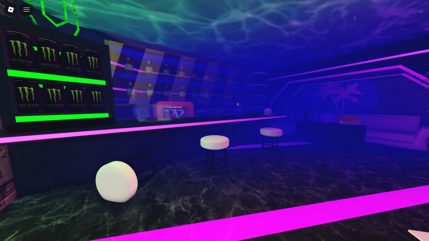 social hub design with immersive neon vibe