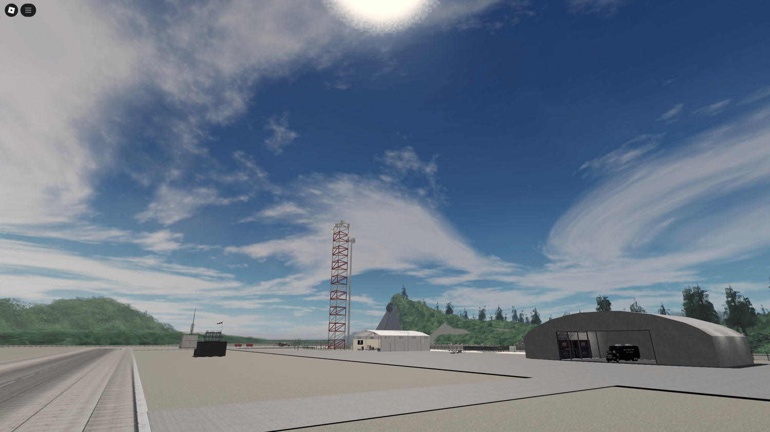 Roblox Tacoma RP map showing detailed shops and restaurant district