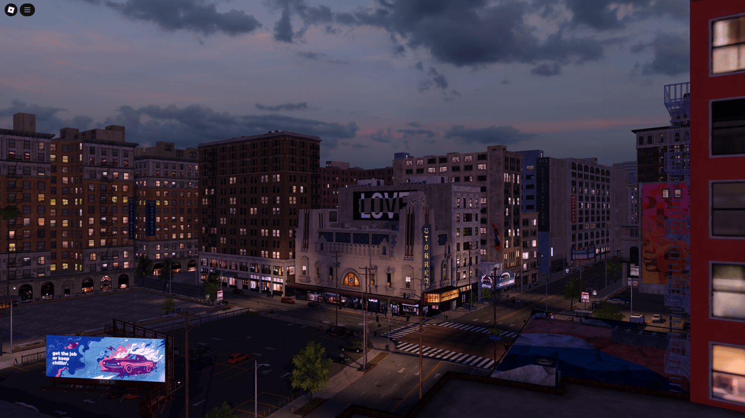 Detailed Los Angeles neighborhoods and urban blocks