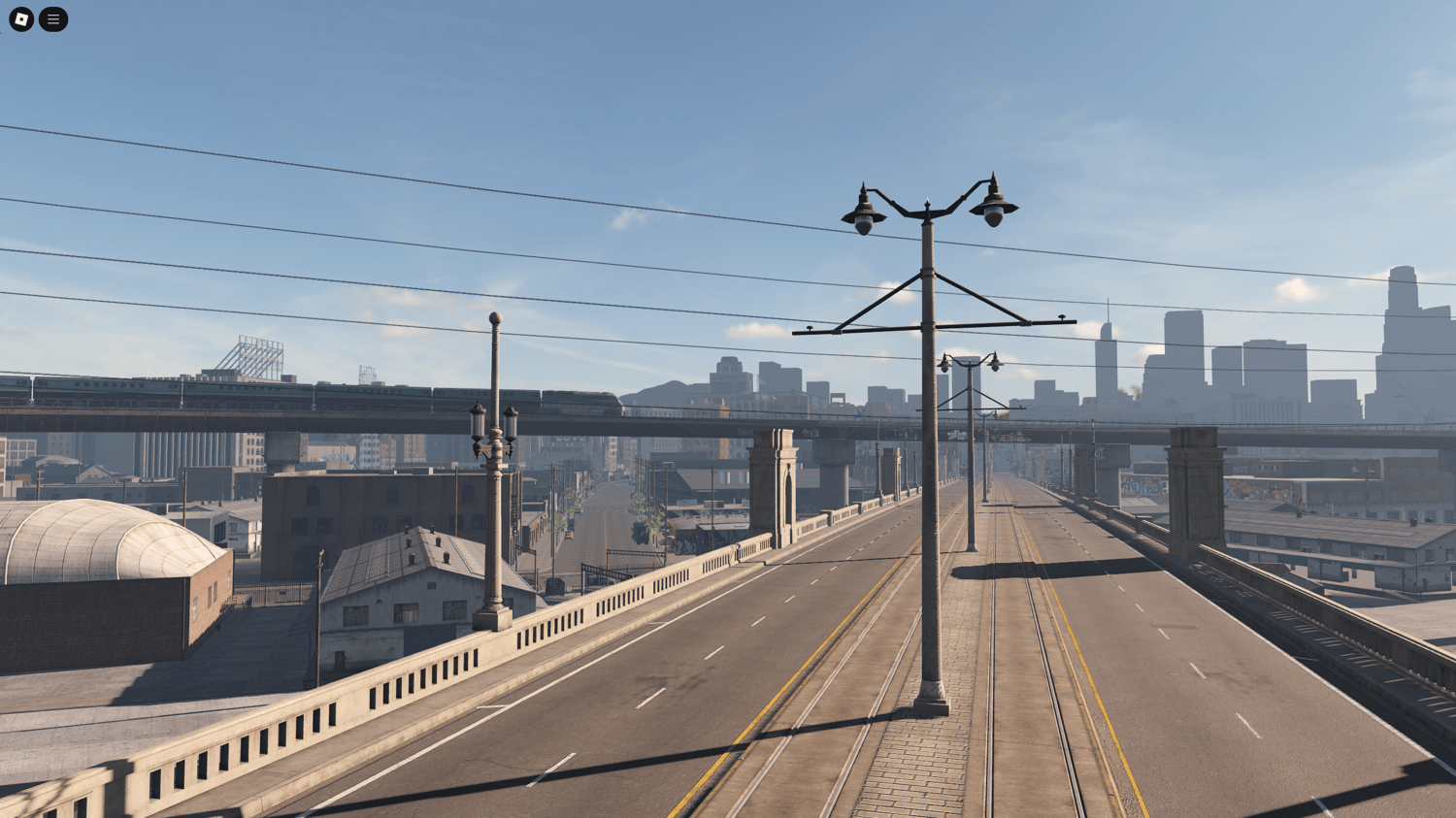 Day and night cycle setting shown in Roblox RP map