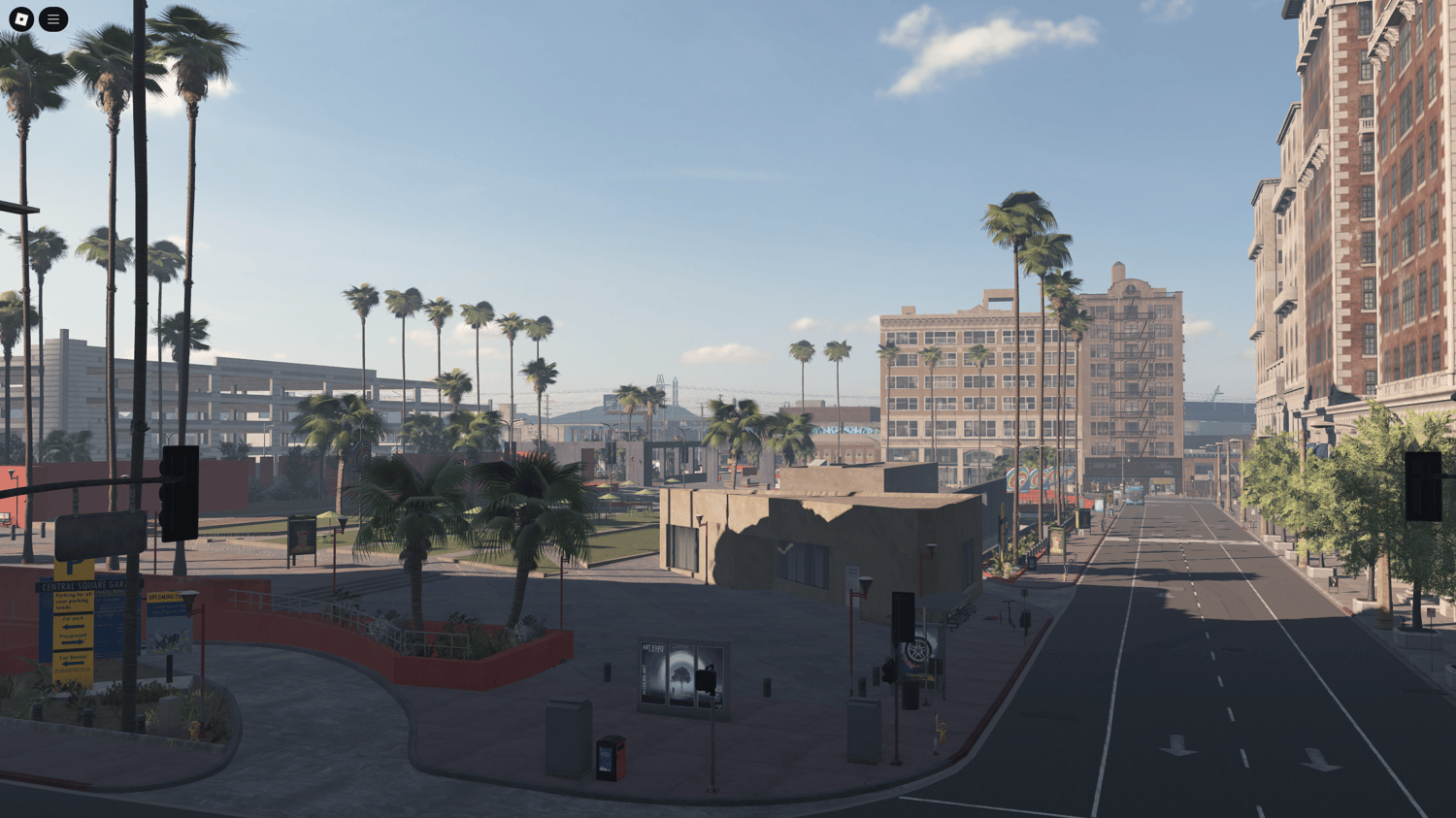 Skyscraper district inside Los Angeles RP environment