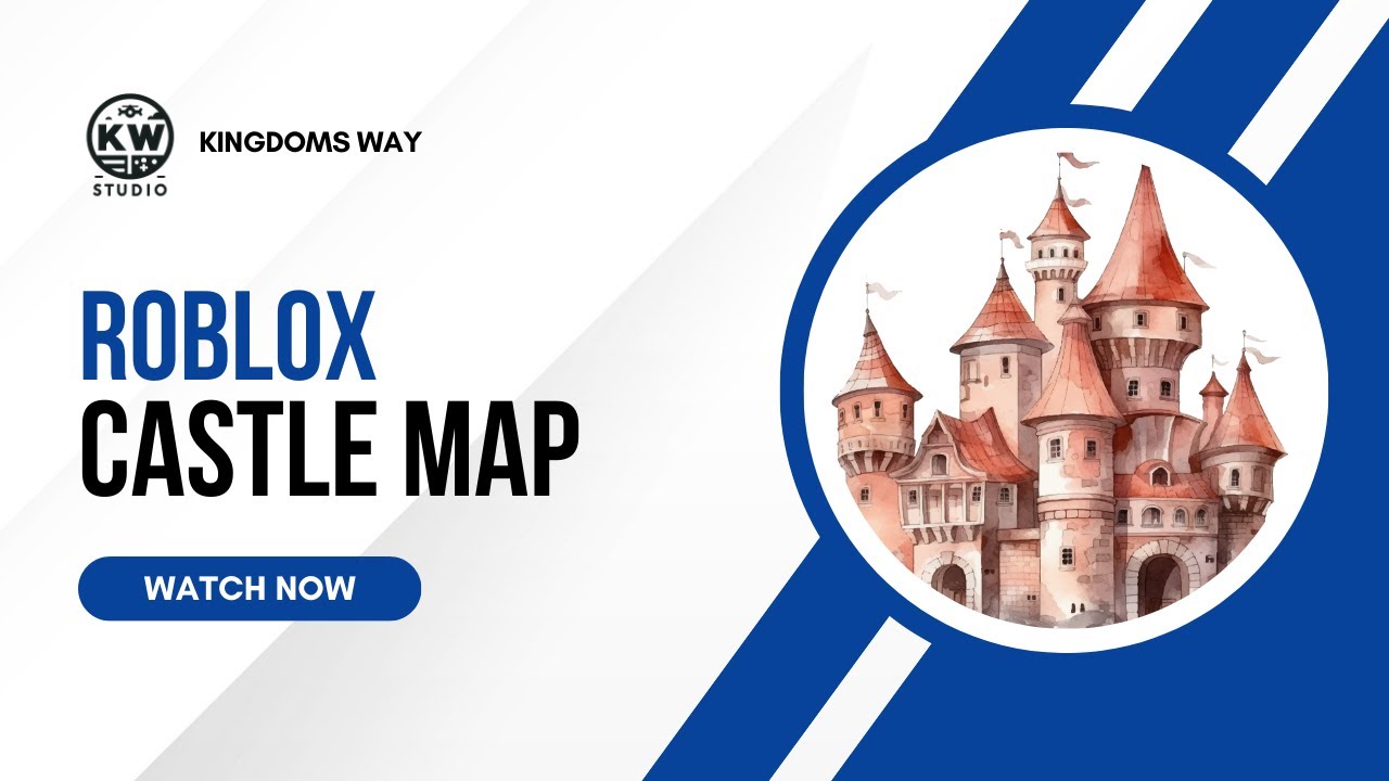 Roblox 1300s medieval castle map aerial overview