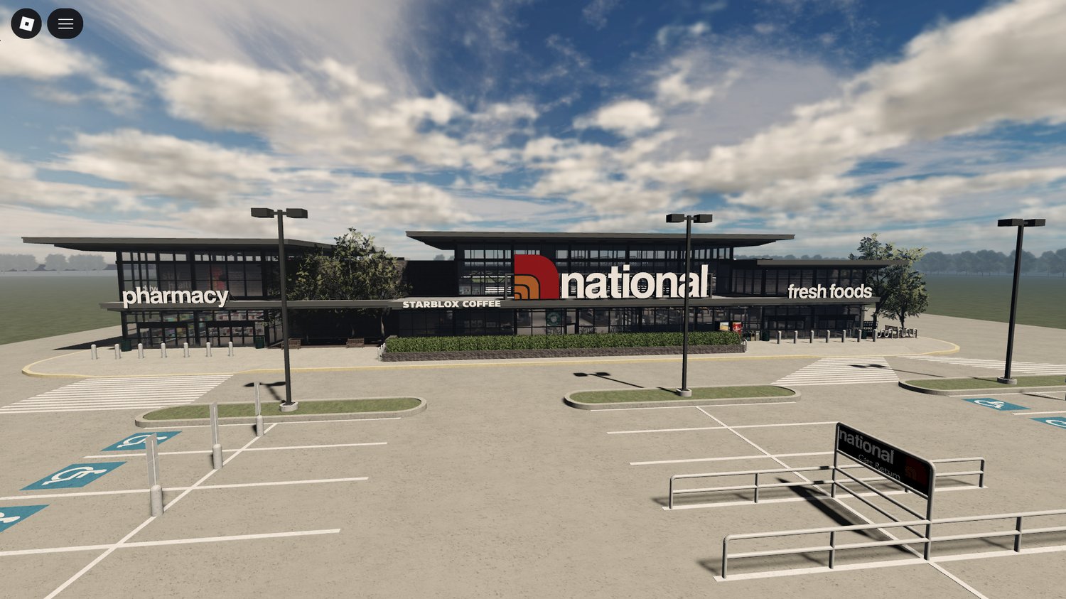 Two-station urban RP map in Roblox