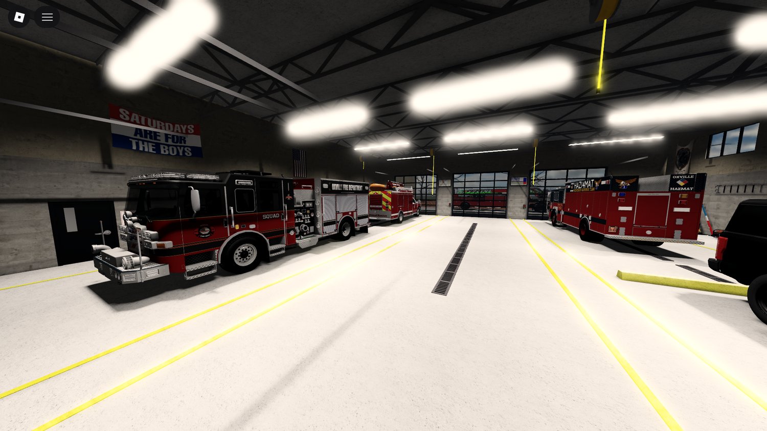 Civilian spawn points in Oxville Roblox map