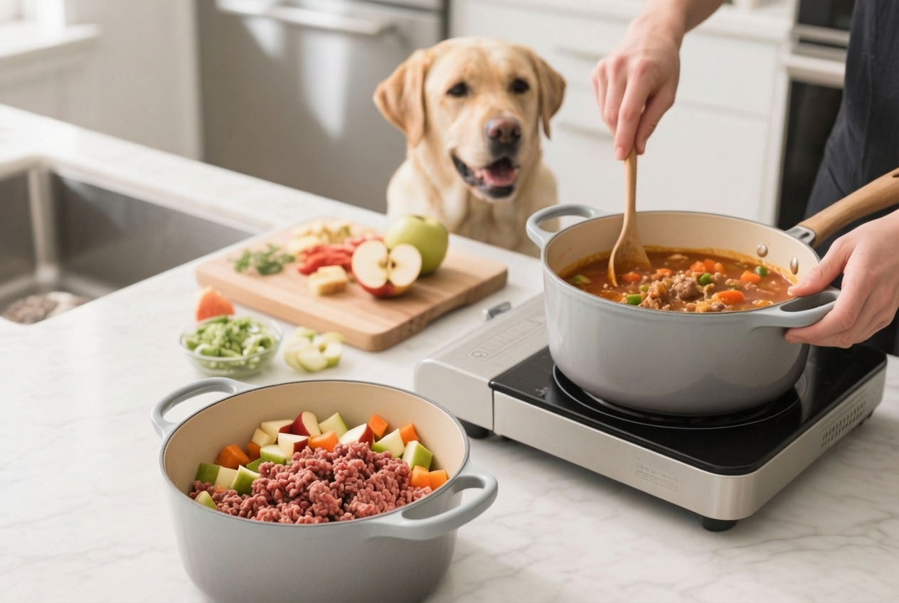 Beef and Apple Stew for Dogs