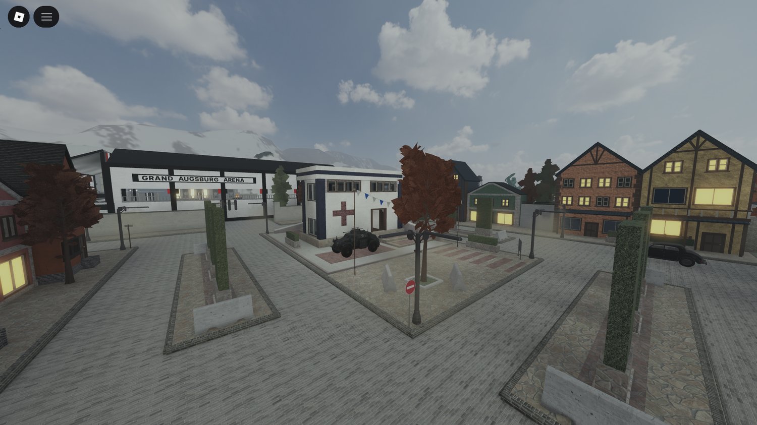 Decorated SS base interior in Roblox