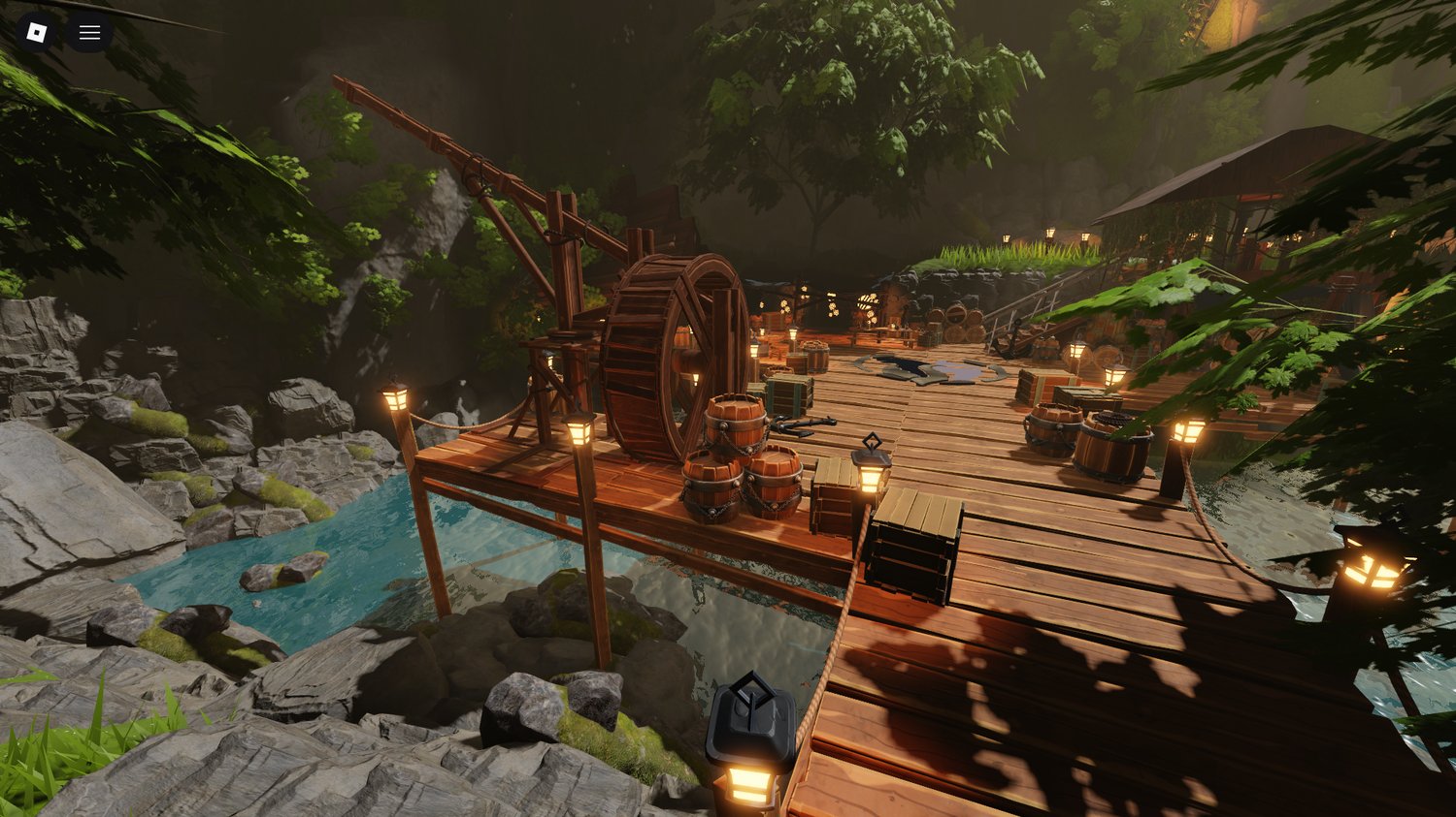 Roblox travel map featuring realistic nature and rivers
