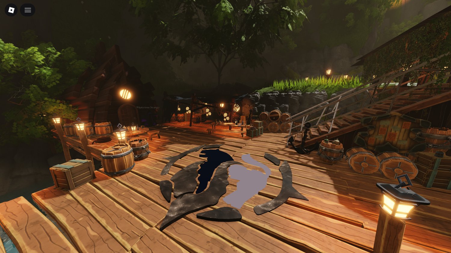 Adventure-focused Roblox jungle exploration area