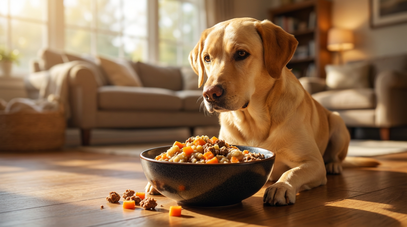 Beef and Carrot Porridge for Dogs