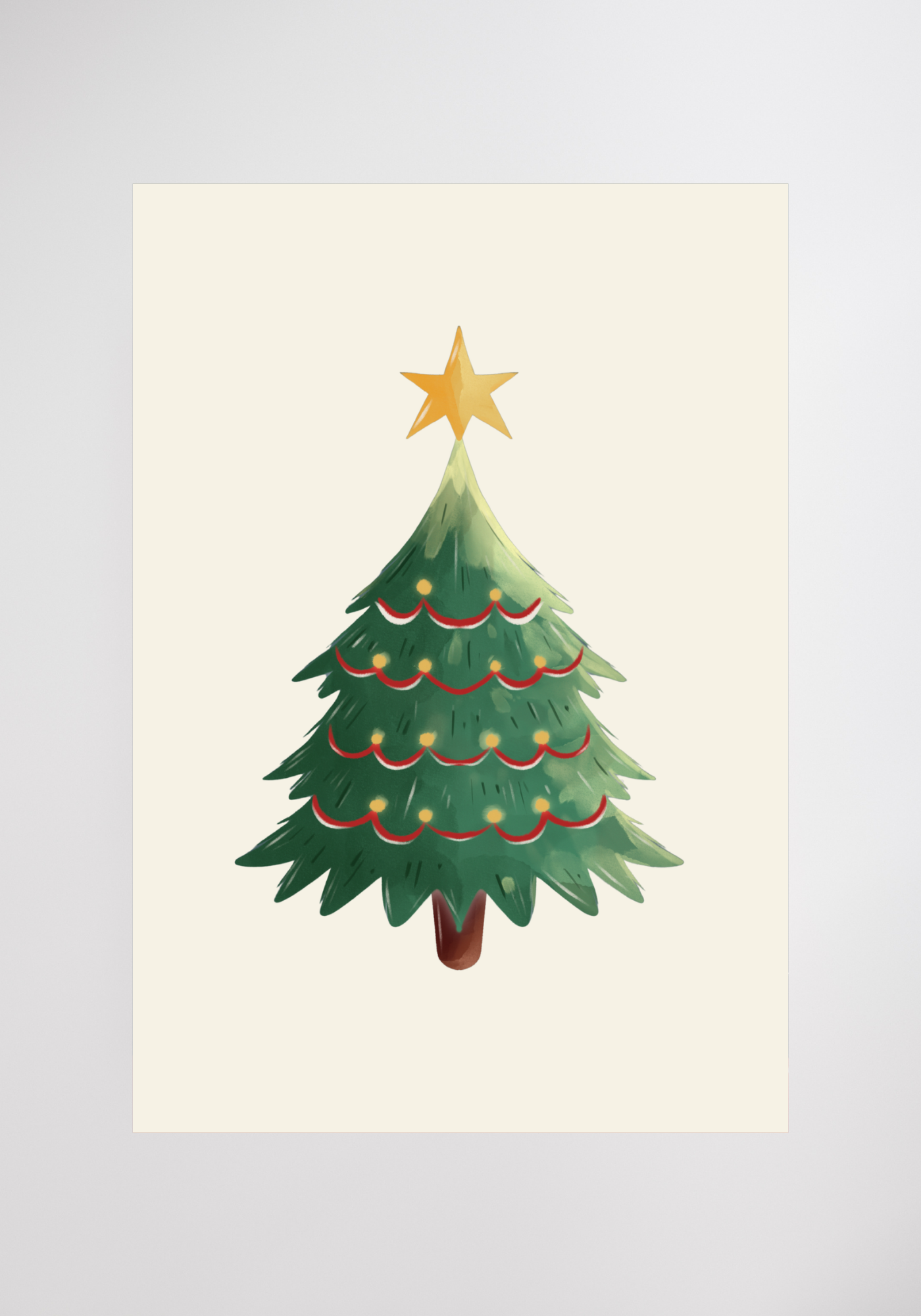 Carte de Noël - Le sapin