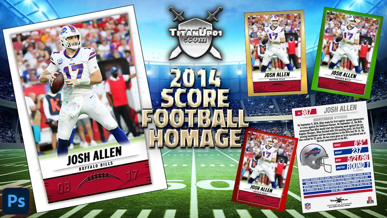 2014 Score Football Homage Photoshop PSD Templates