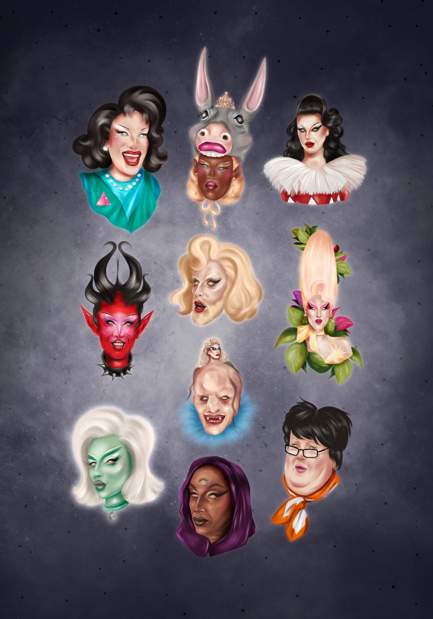 Affiche Dragrace AllStars France Maxime June