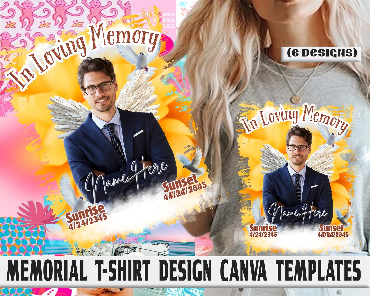 memorial shirt template rip t shirt canva rest in peace design editable memorial template obituary shirt design remembrance apparel funeral t shirt template canva t shirt design photo memorial design rip shirt png