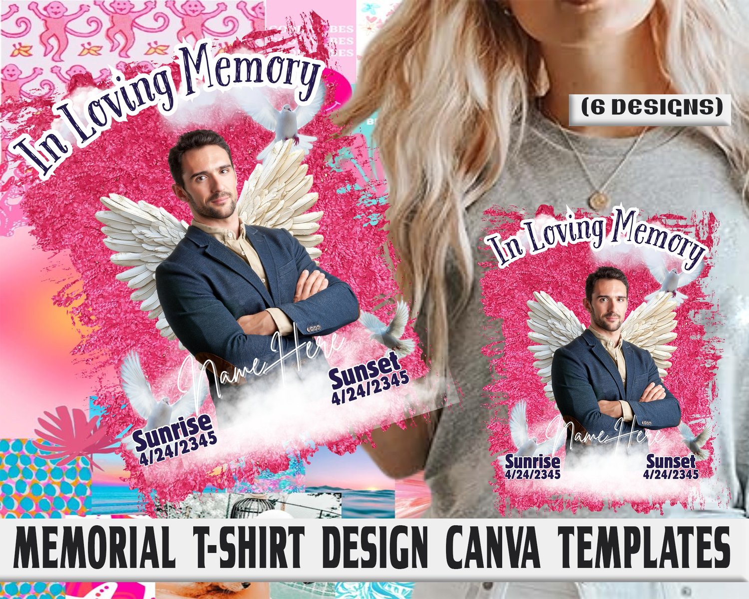 memorial shirt template rip t shirt canva rest in peace design editable memorial template obituary shirt design remembrance apparel funeral t shirt template canva t shirt design photo memorial design rip shirt png