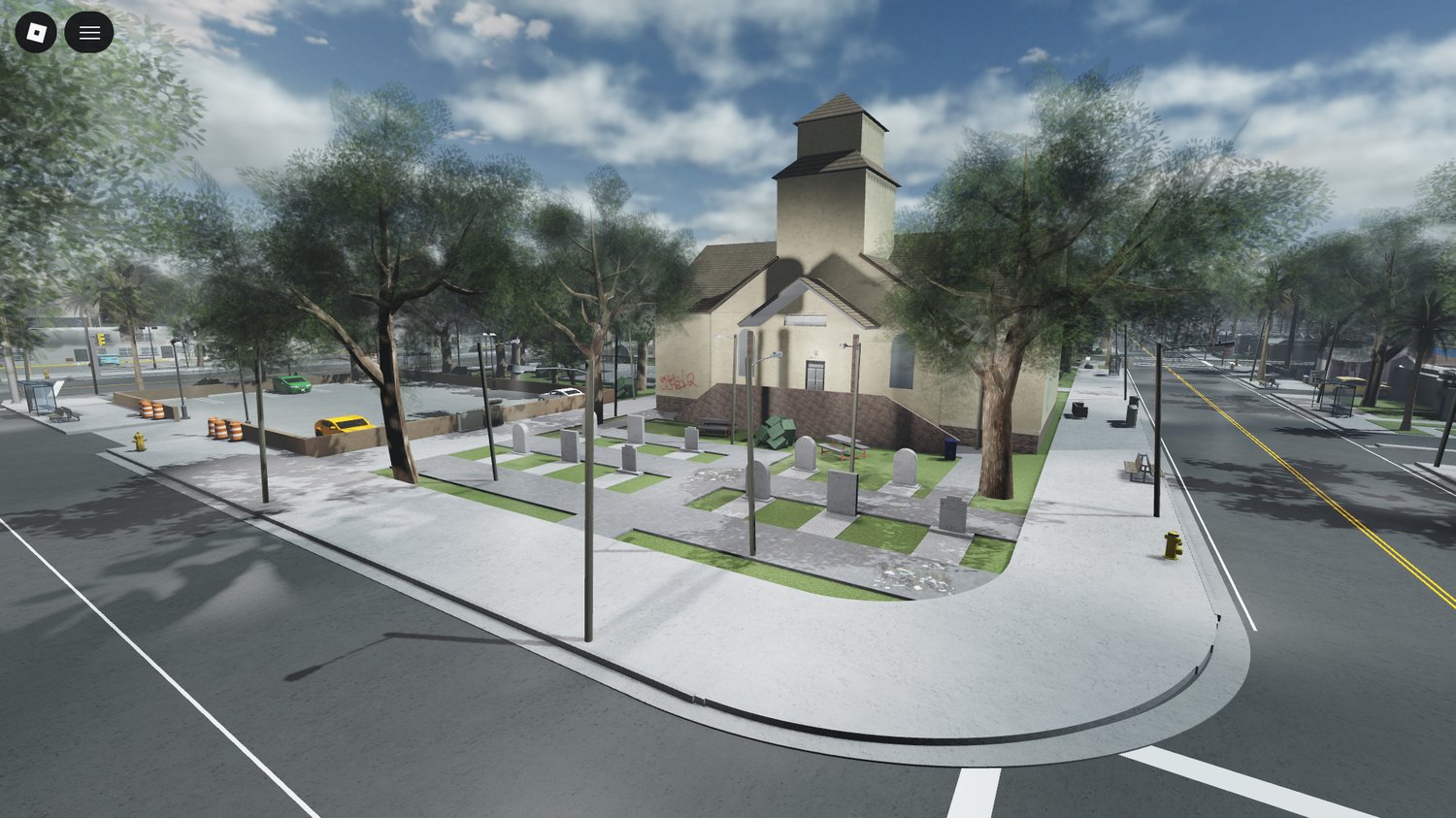 enterable apartment building exterior with multiple floors