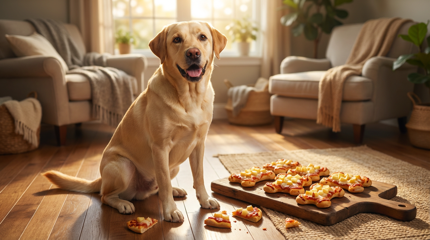 Homemade Dog Bone Pizza