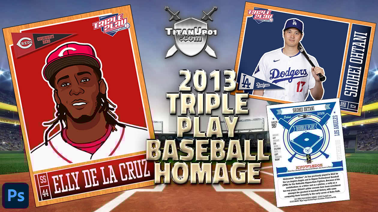2013 Triple Play Baseball Homage Photoshop PSD Templates