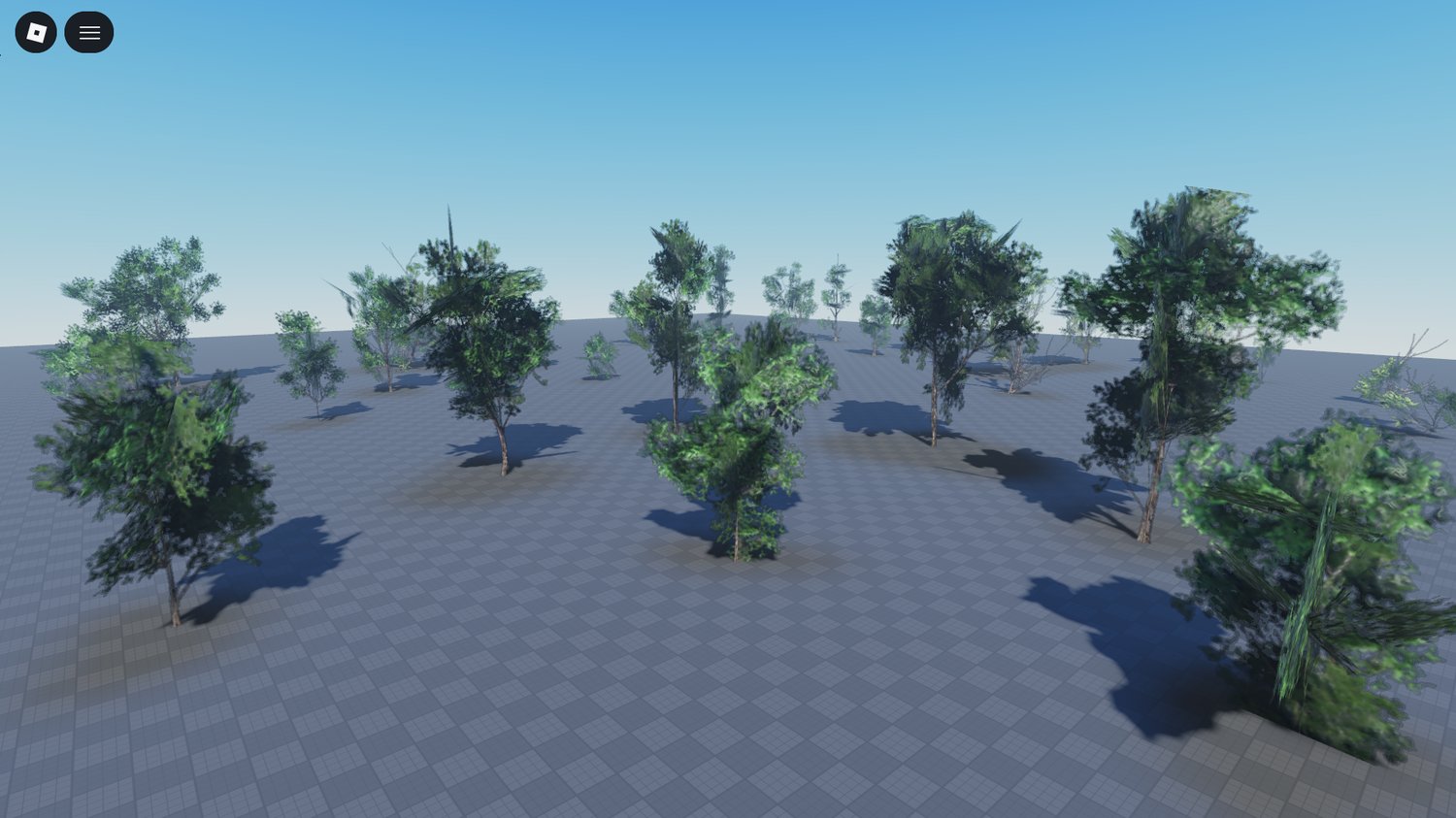 dense group of performance friendly trees