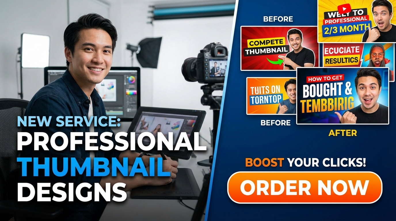 I will design amazing highly professional youtube thumbnail that attract viewers