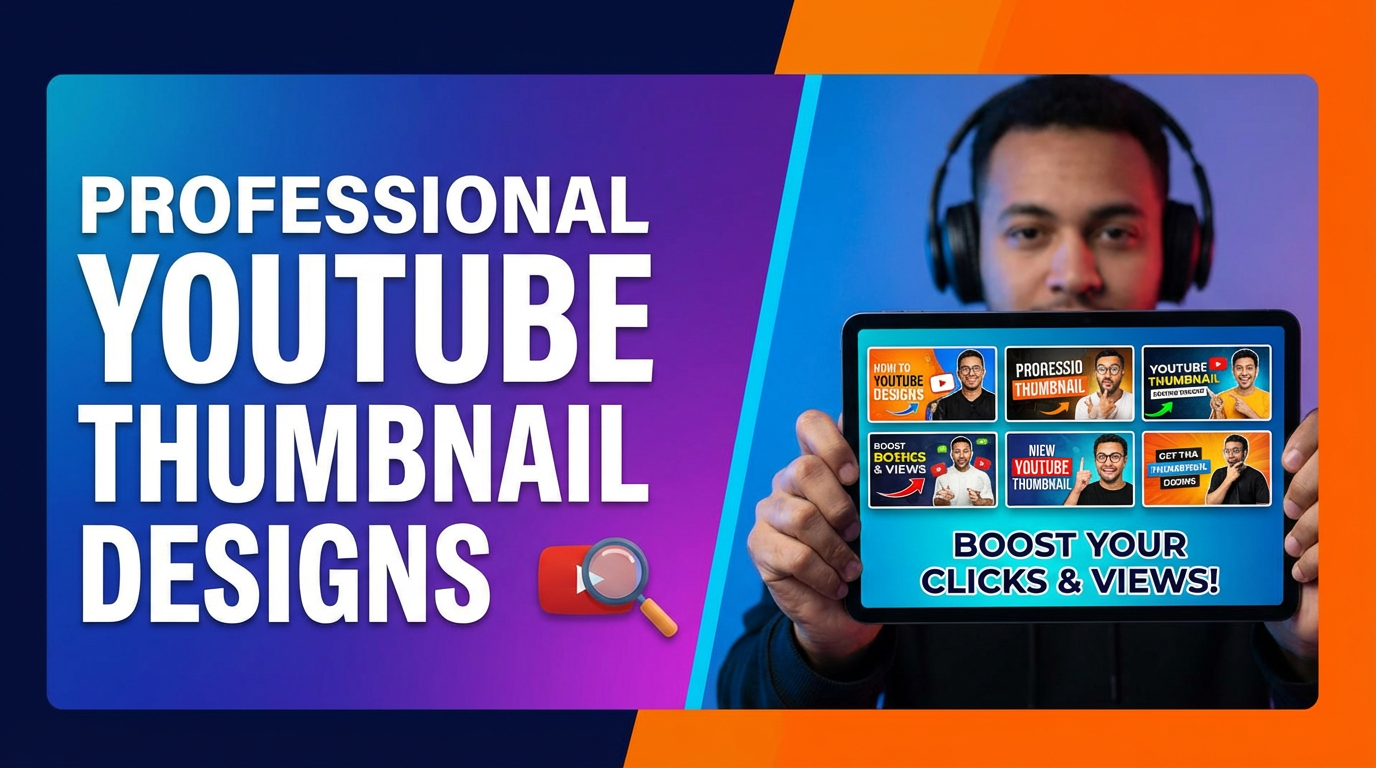 I will design amazing highly professional youtube thumbnail that attract viewers