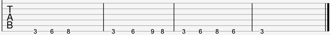 guitar iff in guitar tab