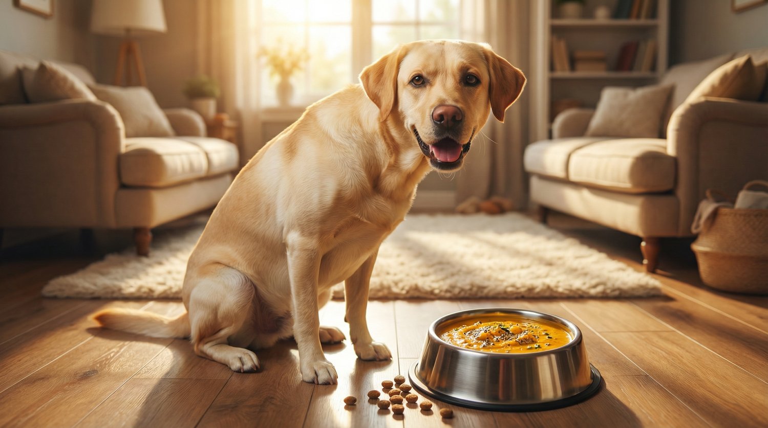 Pumpkin Chia Soup for Dogs