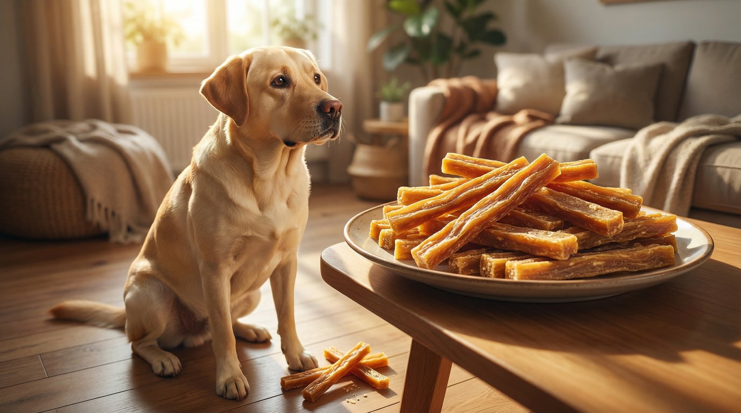 Peanut Butter Sweet Potato Chew Sticks