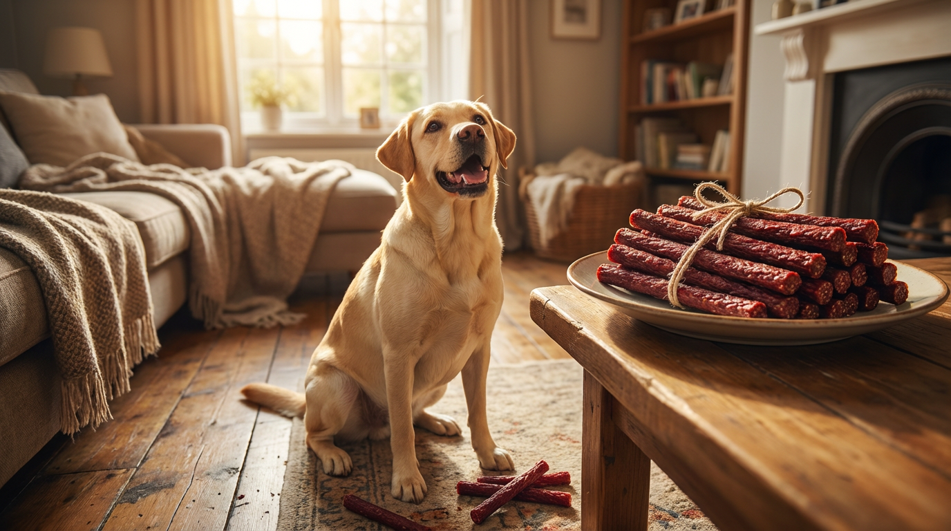 Homemade Beef Jerky Sticks for Dogs