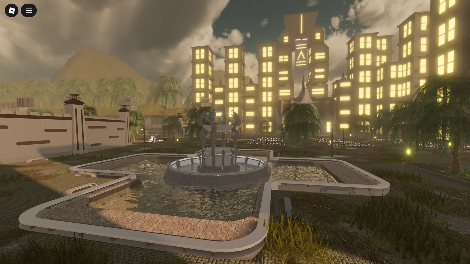 towering futuristic structures roblox map