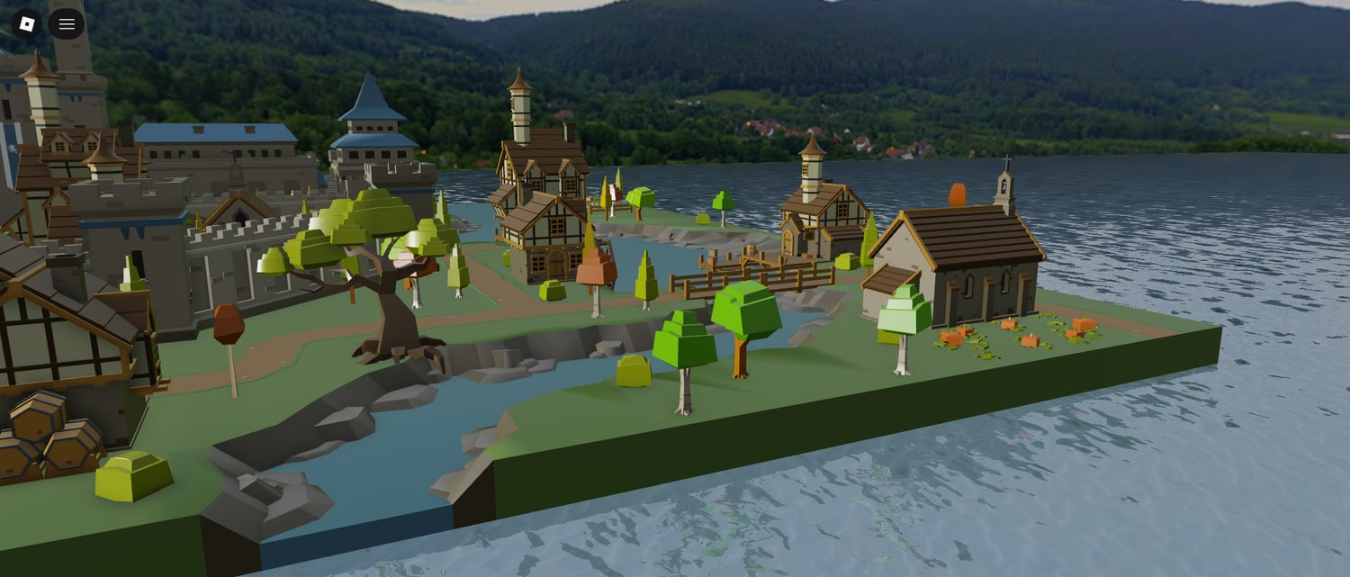 stylized kingdom walls roblox