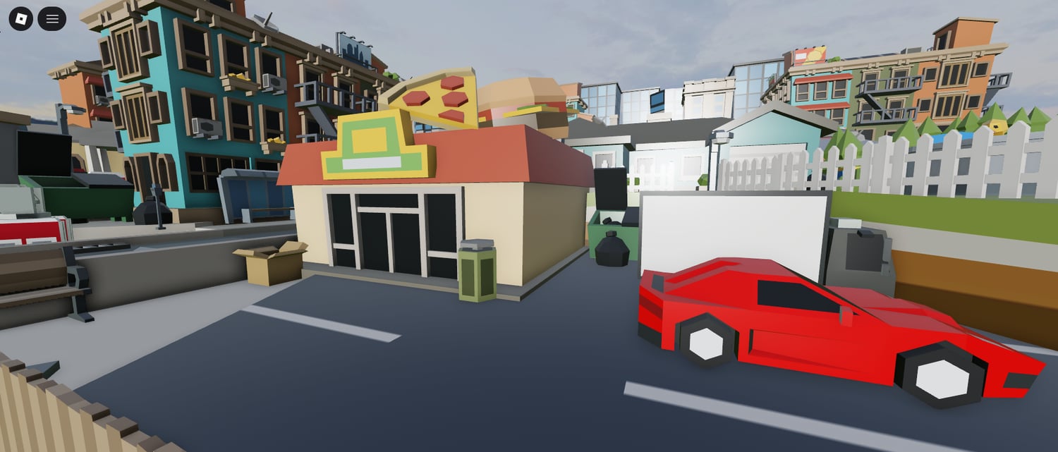 low poly mini city roblox map