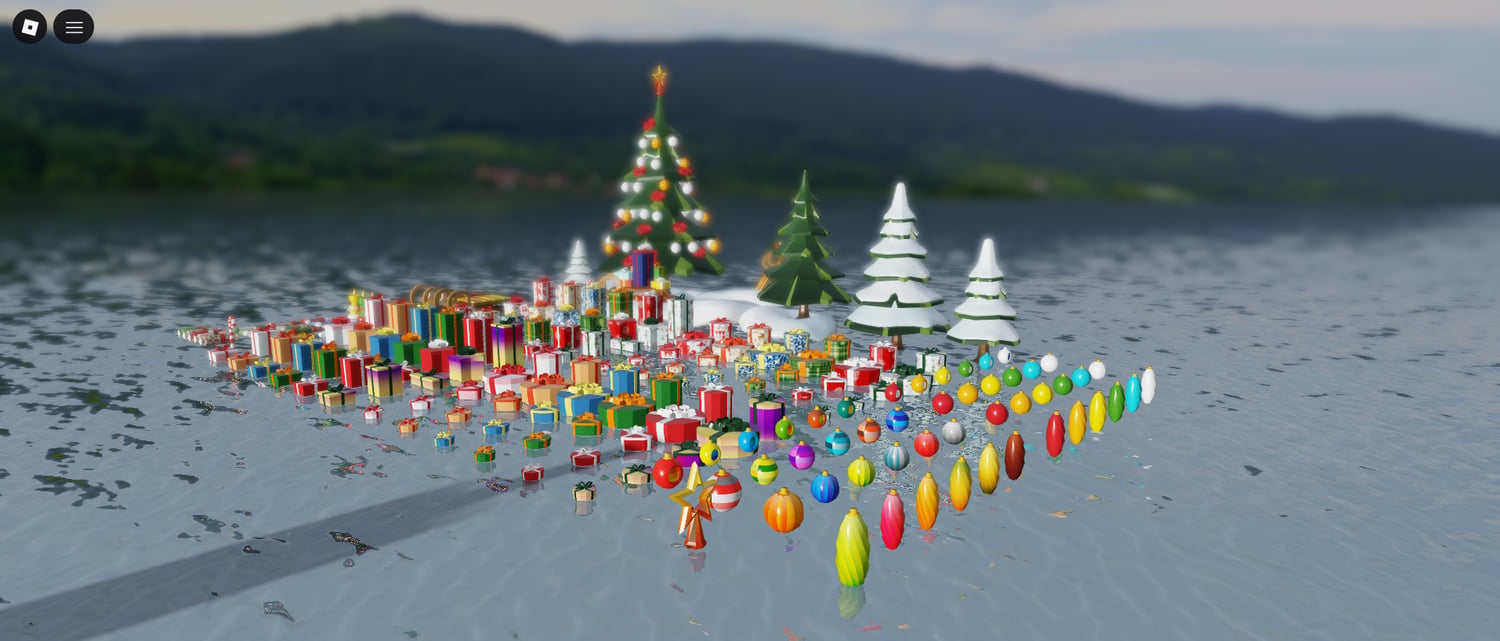 low poly festive decoration assets roblox