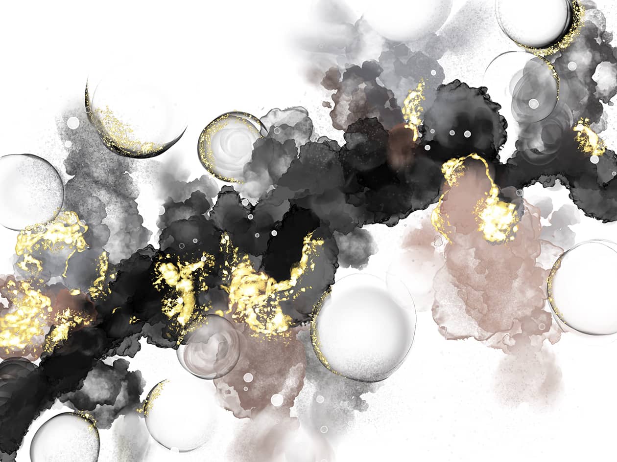 digital alcohol ink artwork made in procreate