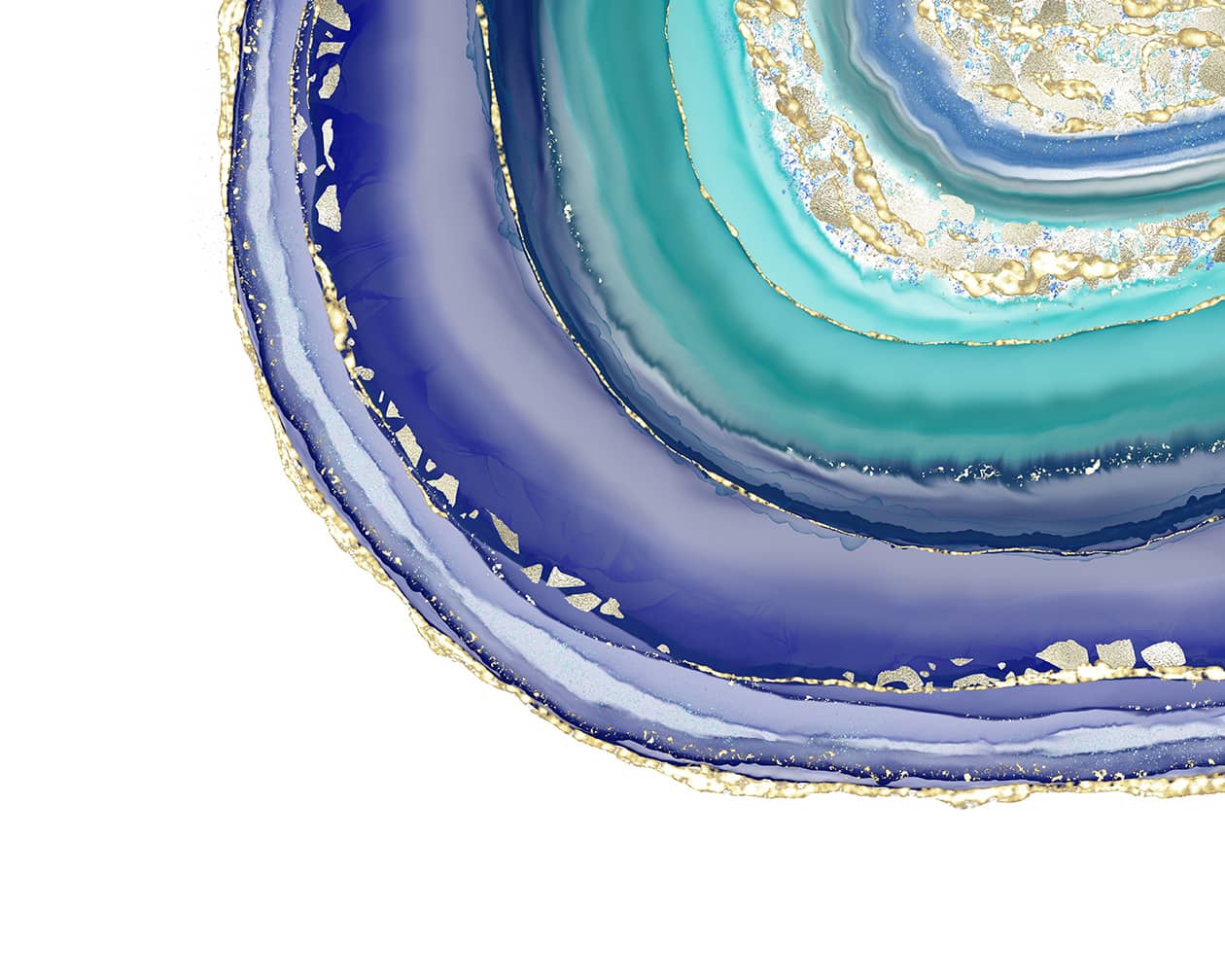 paint an agate slide digitally in procreate with alcohol ink brushes
