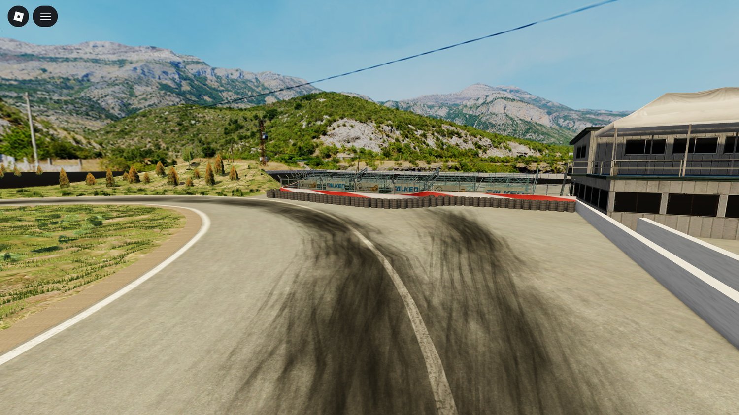 car testing track small layout