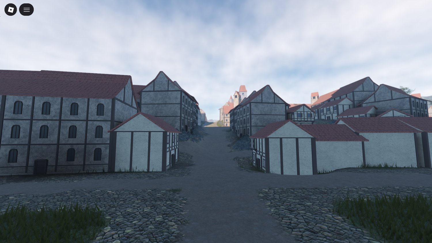 Scenic view of the village from a hilltop perspective