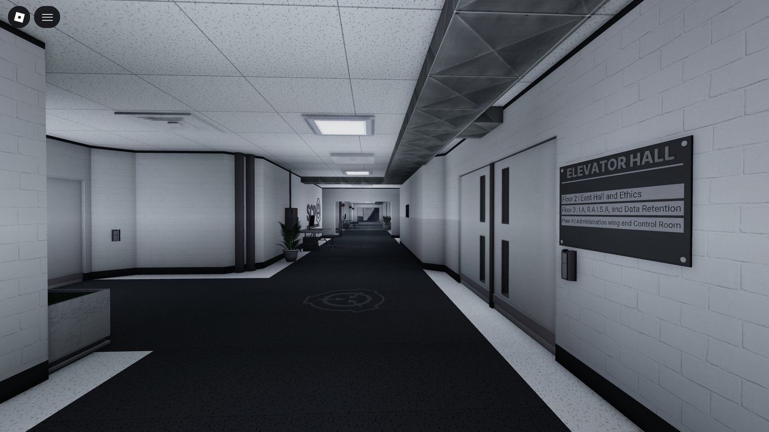 High-security doors and control panels throughout the map