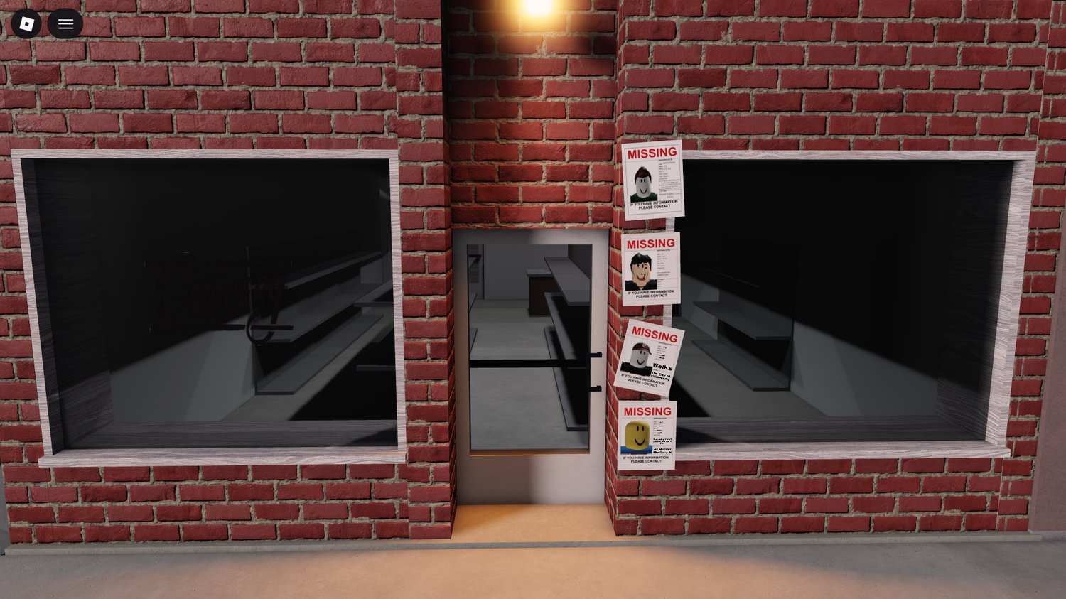 Scripted police station with functional doors and tools