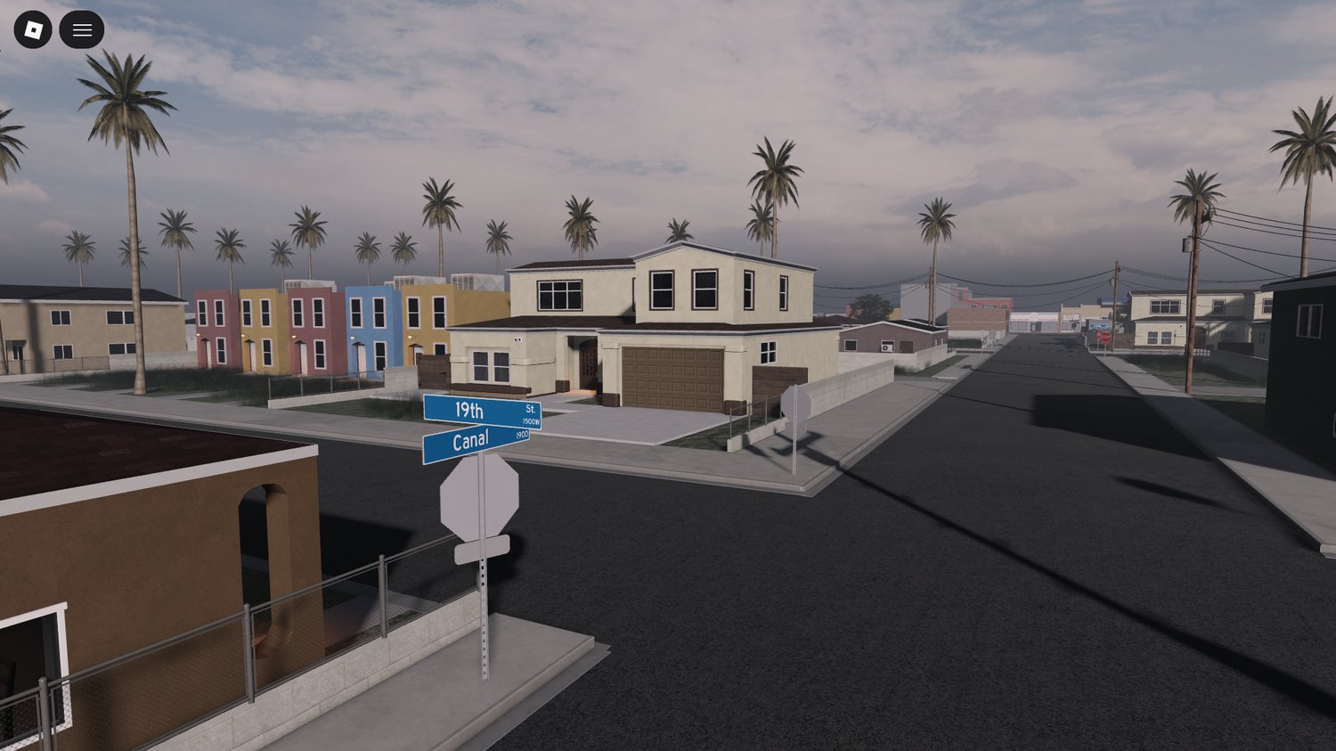 Roleplay players interacting in streets and houses