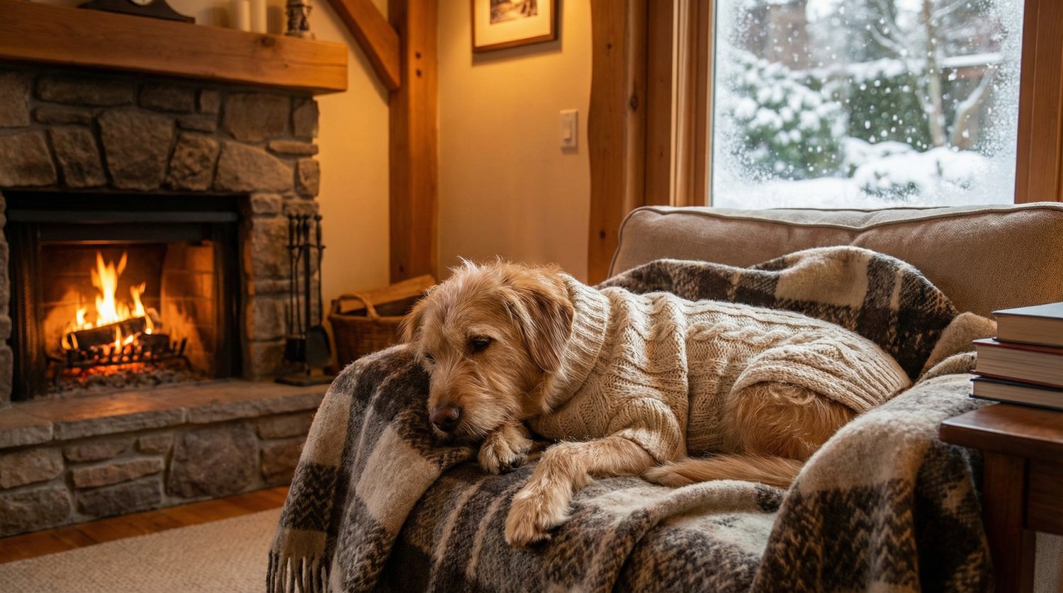 keep dogs warm in winter