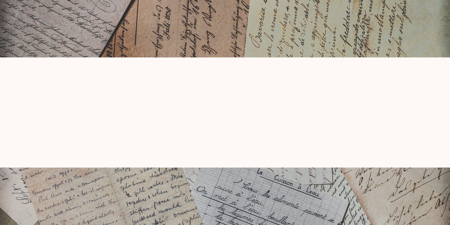 Banner With Handwritten Notes