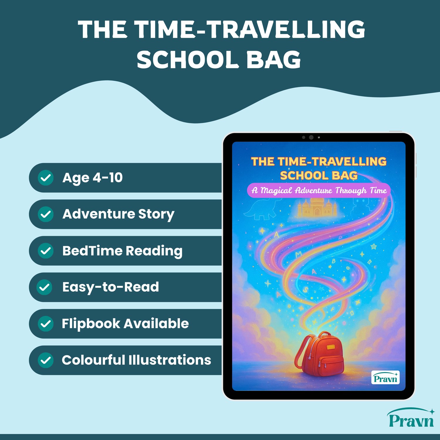 The Time Travelling School Bag | Book Features | Children Story Ebook