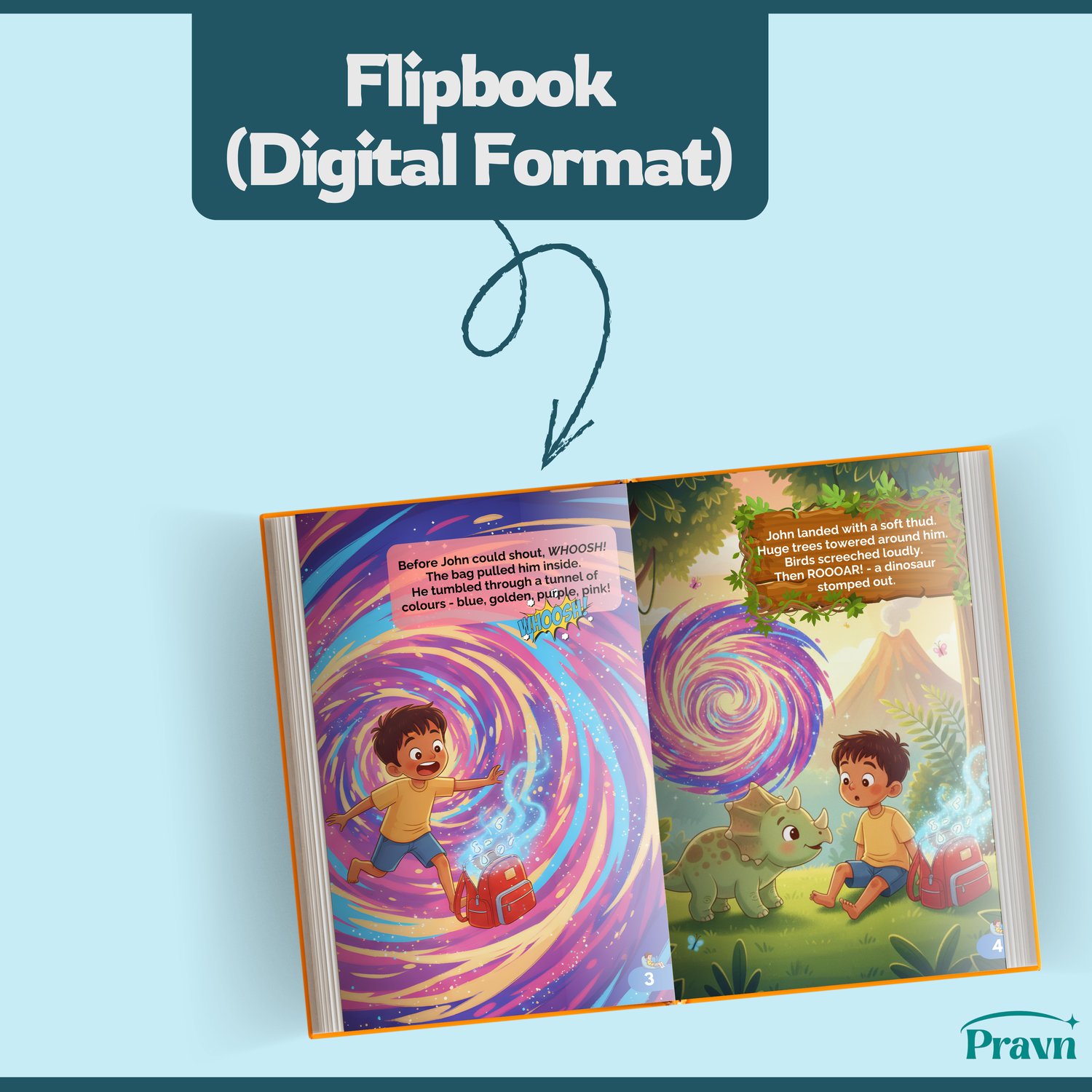 The Time Travelling School Bag | Digital Flipbook | Children Story Ebook
