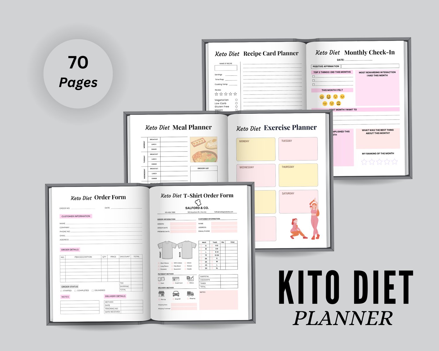 Keto Diet Planner — Stay On Track, Stay in Ketosis, and Simplify Your ...